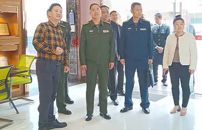 佛山軍分區(qū)政委、禪城區(qū)委常委領(lǐng)導(dǎo)一行蒞臨金凱地調(diào)研指